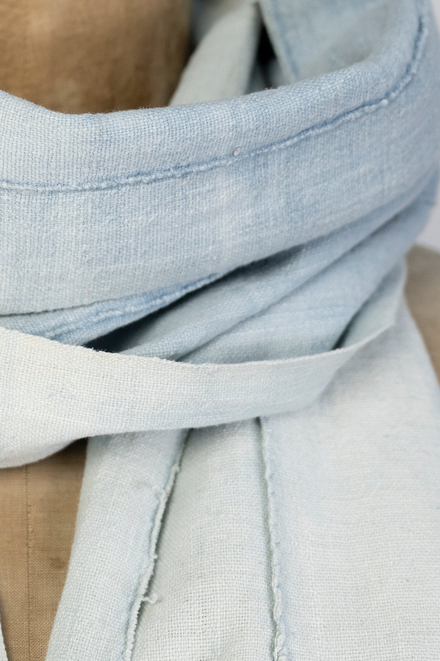 Vintage Light indigo scarf