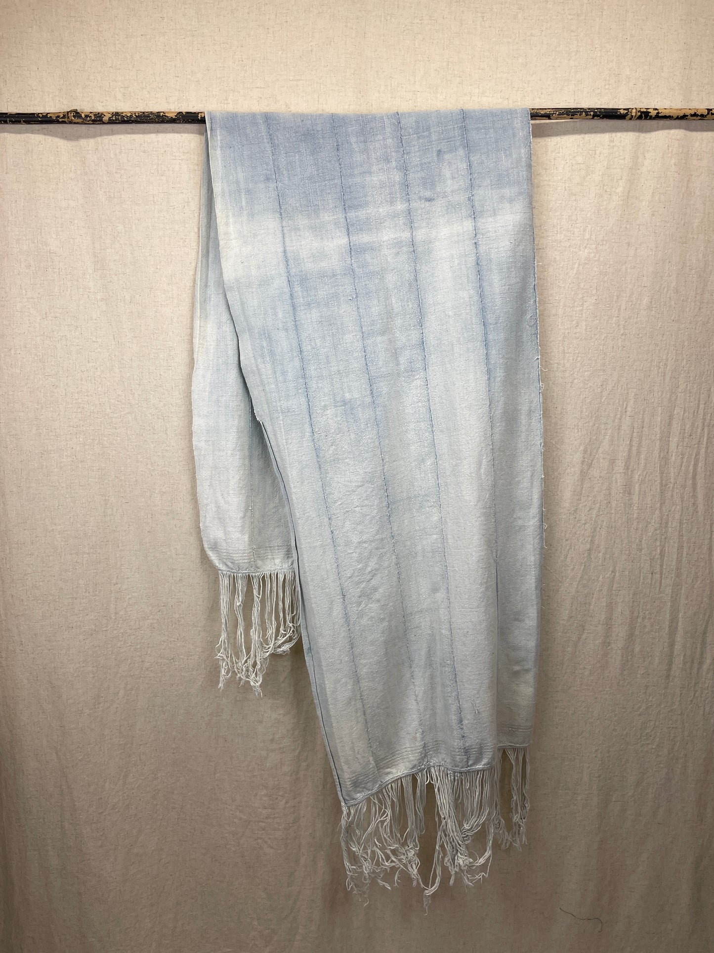 Vintage Light indigo scarf