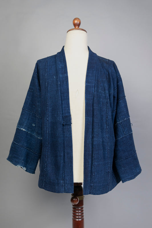 Distressed Indigo Kimono
