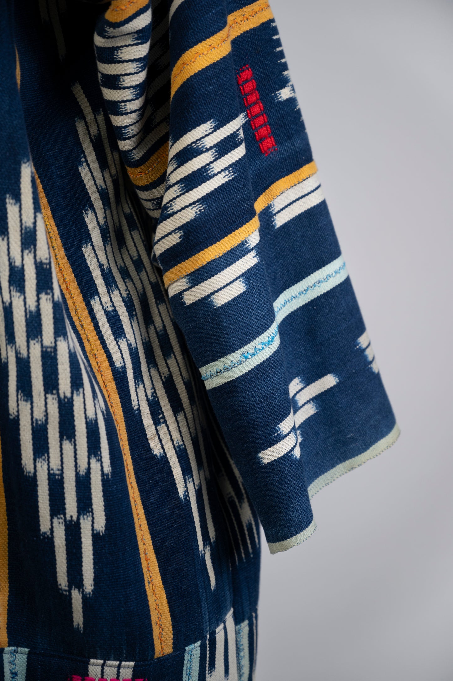 Long Ivory Coast Ikat kimono