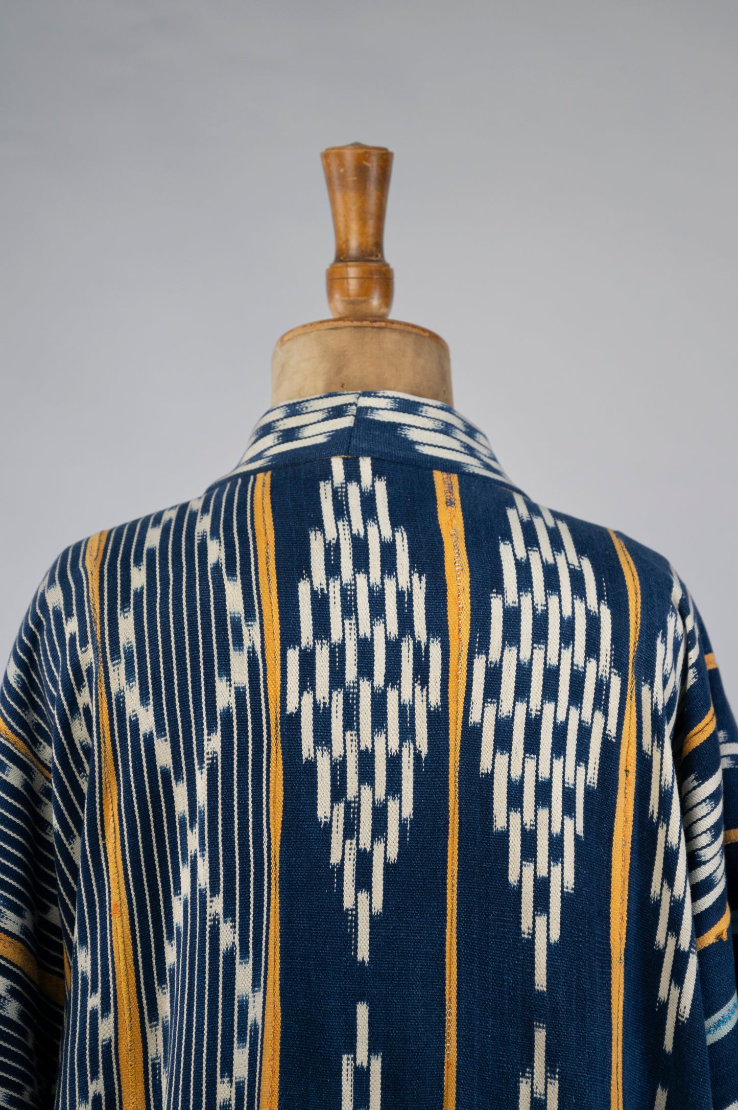 Long Ivory Coast Ikat kimono