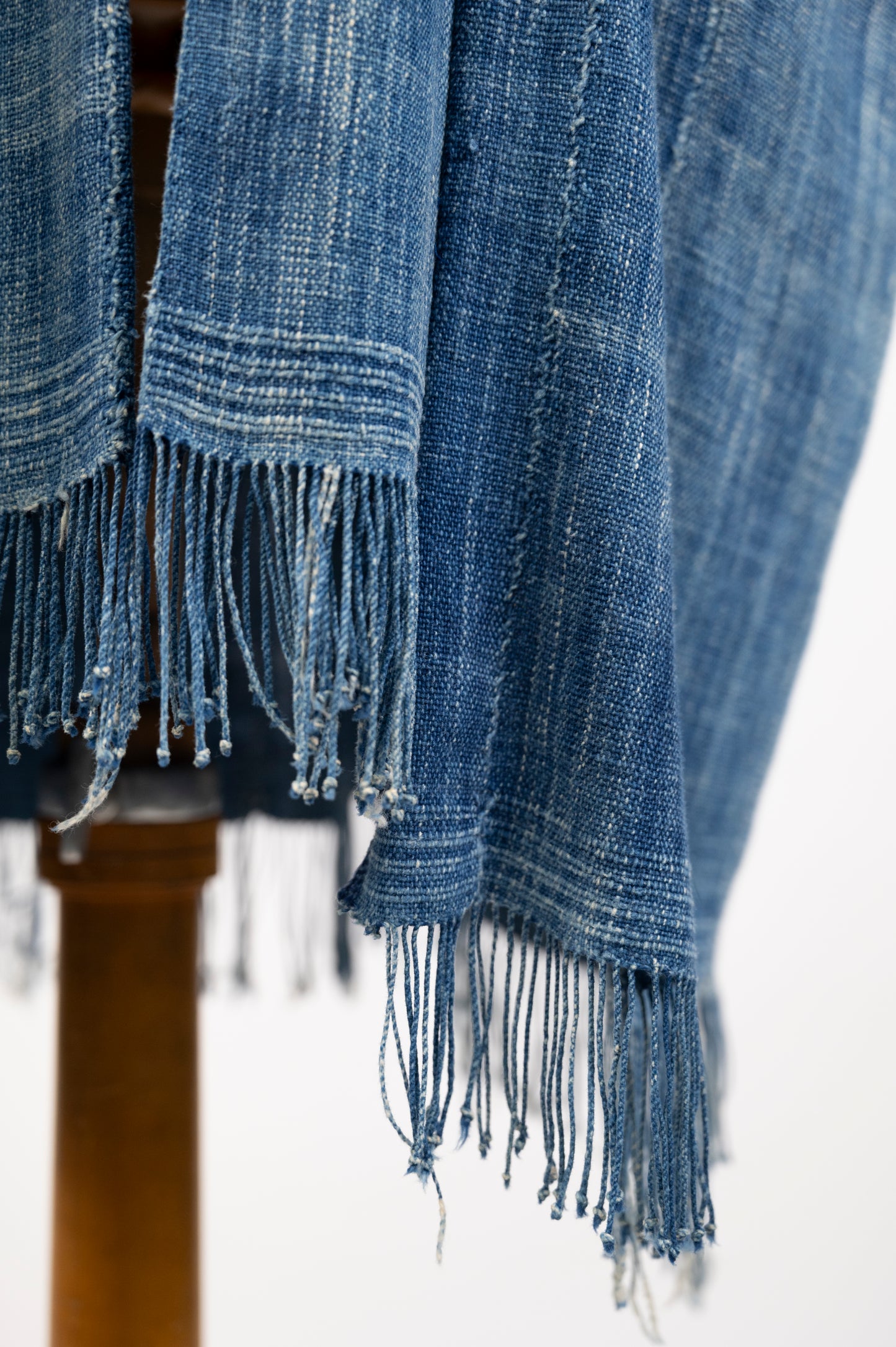 Resist Dyed Indigo Kimono