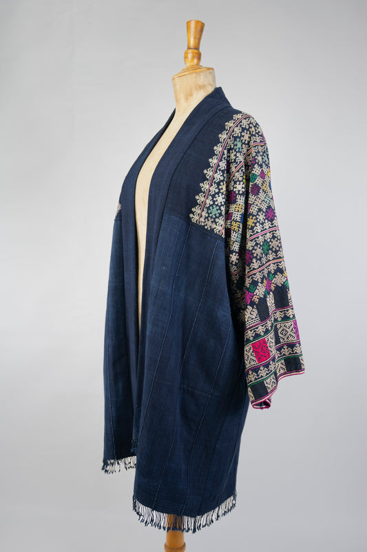Embroidered Swastika kimono