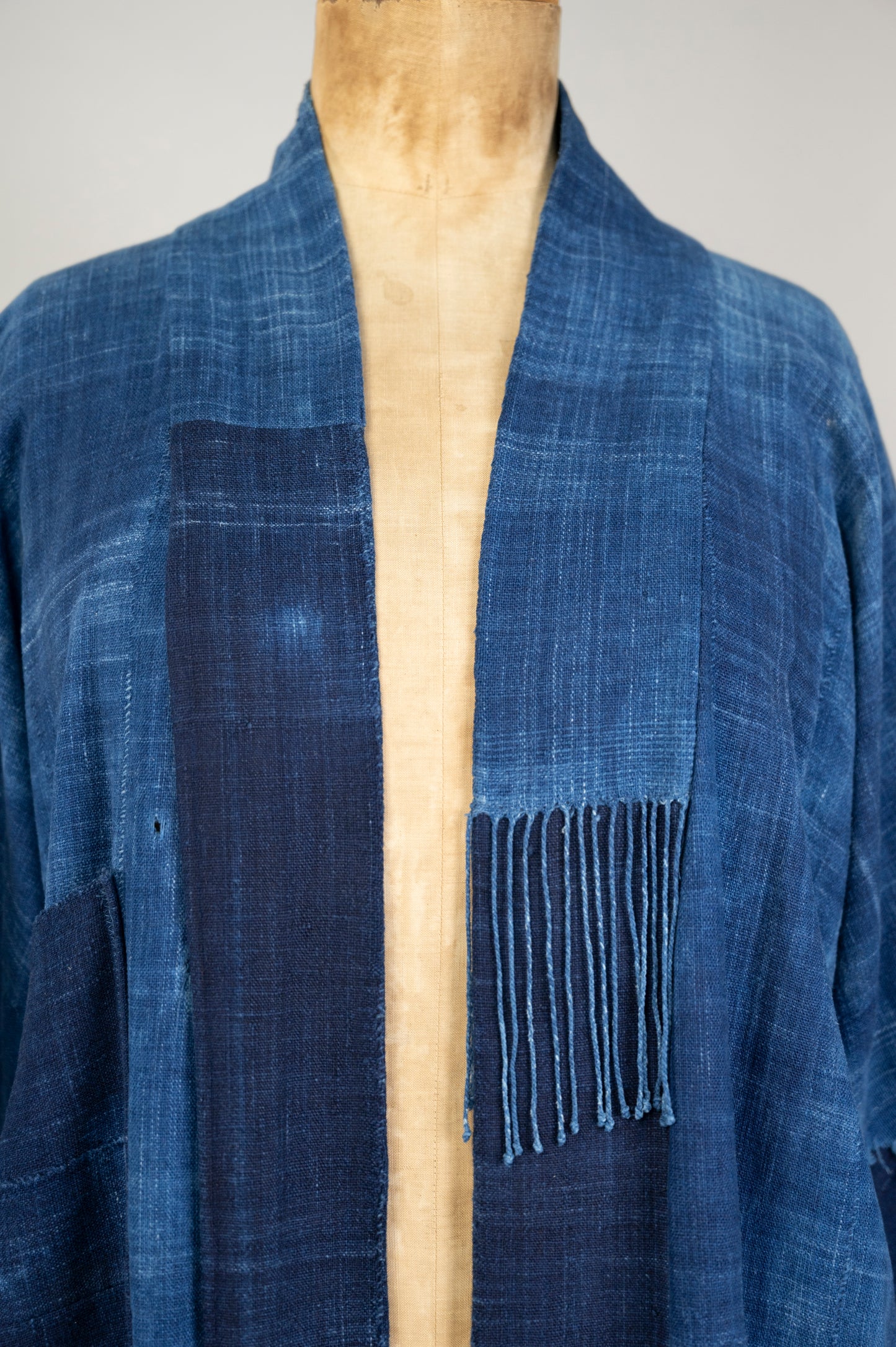 Distressed Vintage Indigo kimono