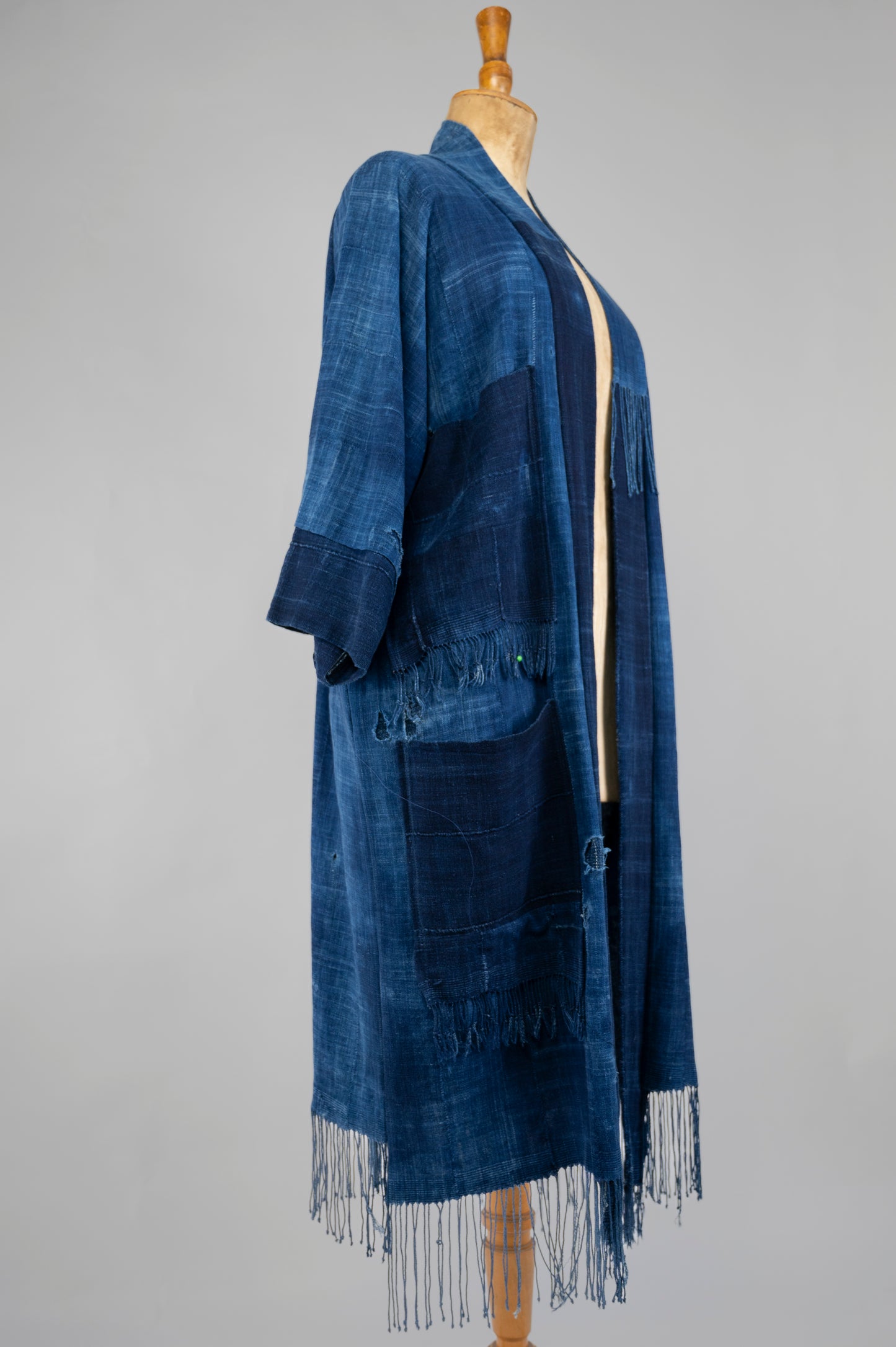 Distressed Vintage Indigo kimono