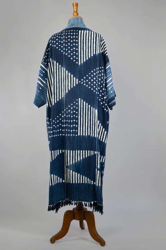 Patchworked Vintage Indigo Kimono