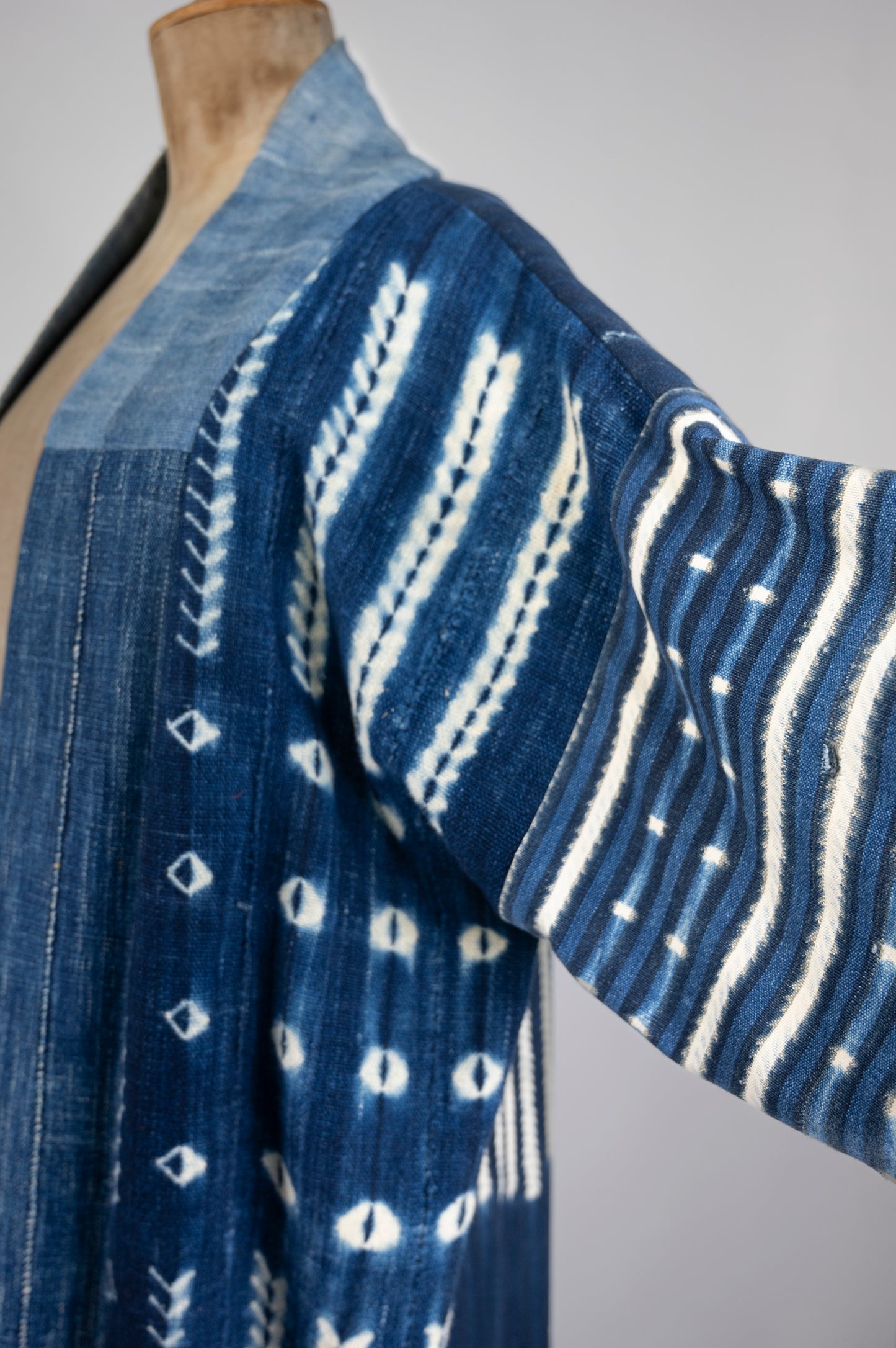 Patchworked Vintage Indigo Kimono