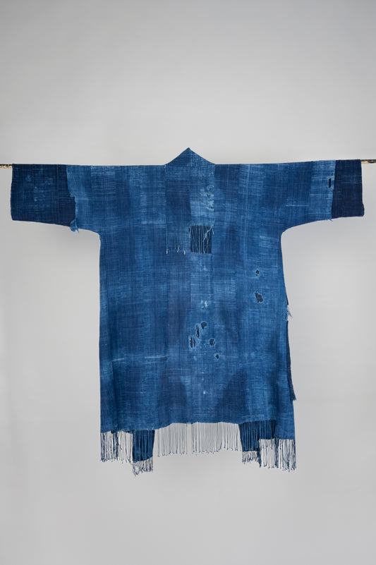 Distressed Vintage Indigo kimono