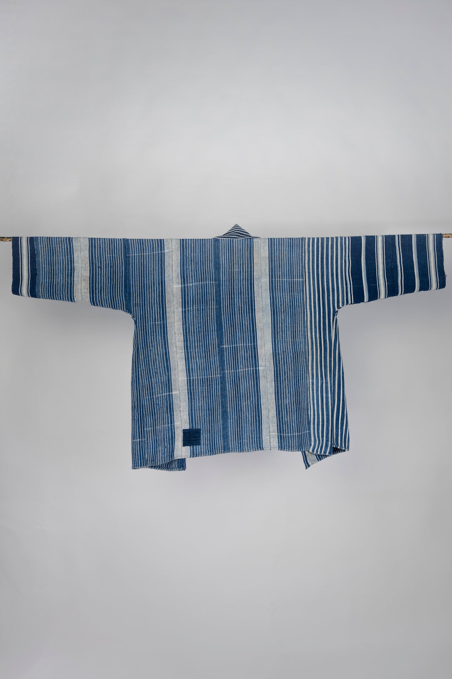 Vintage Indigo Striped Kimono