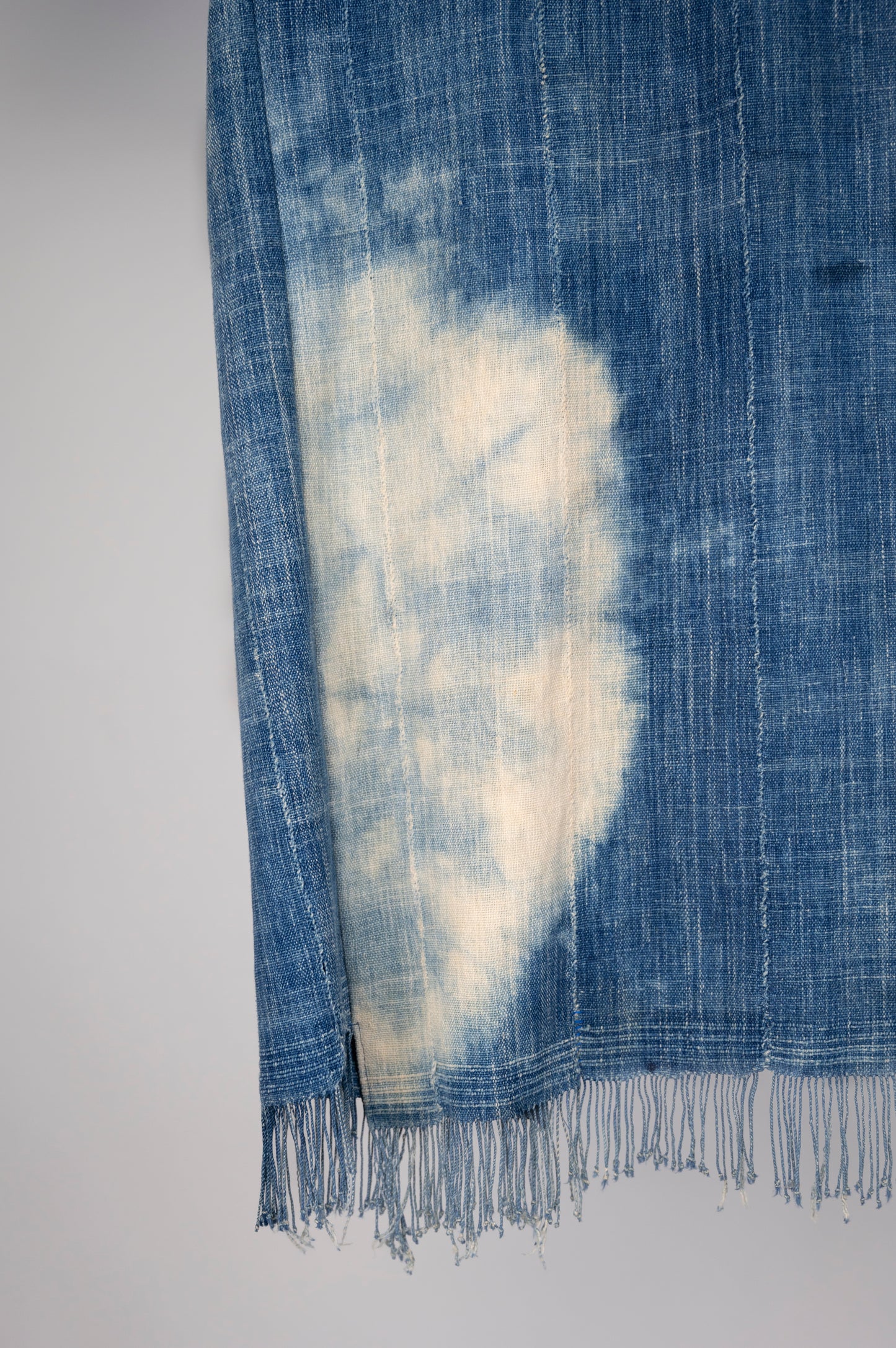 Resist Dyed Indigo Kimono