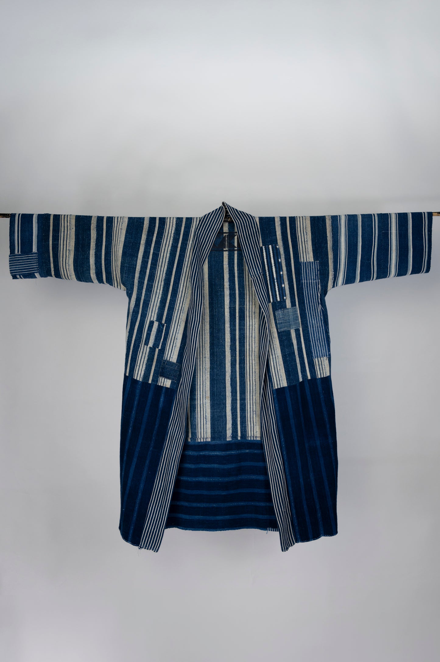Vintage Bold Striped Kimono