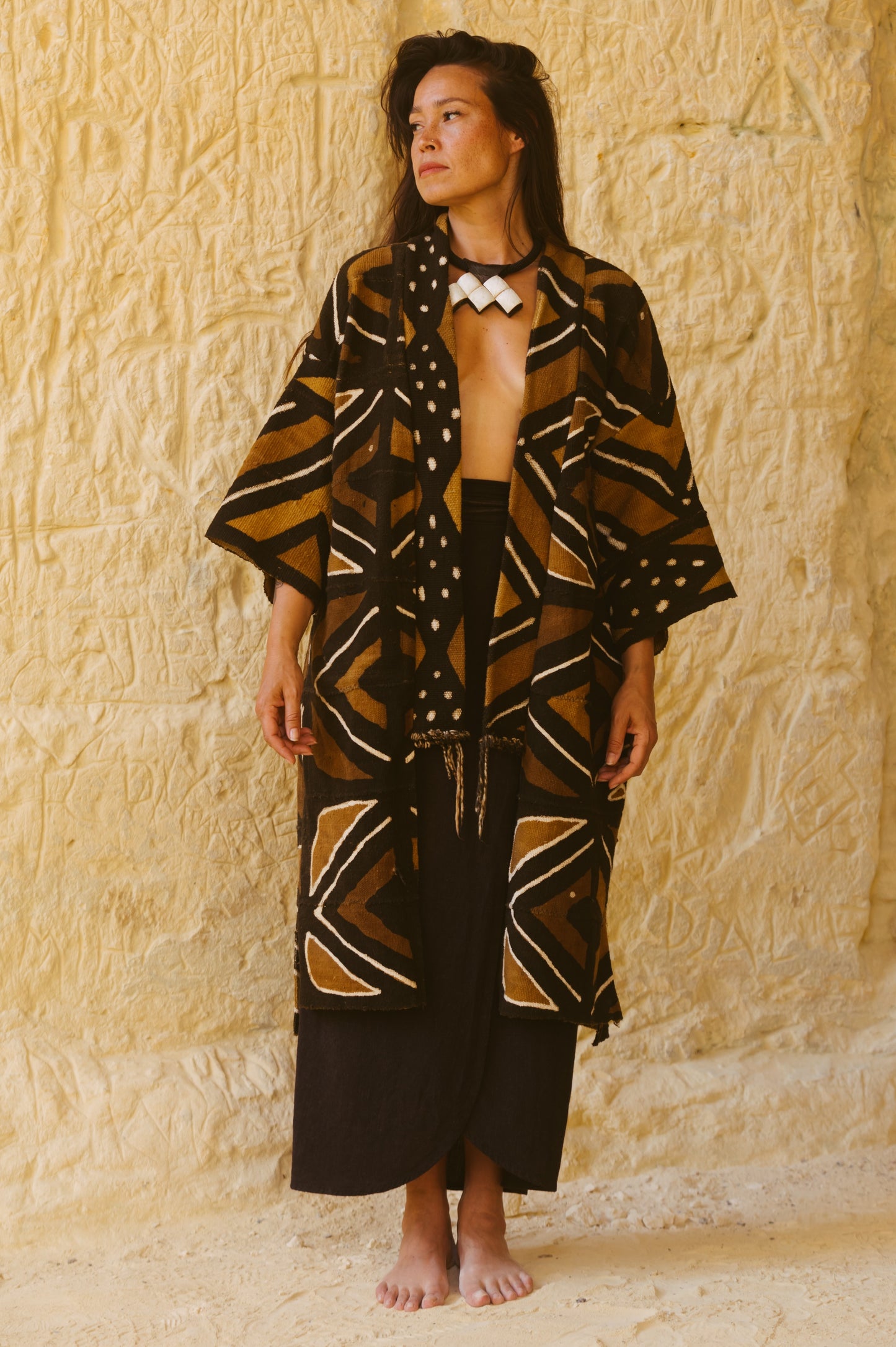 Long Bogolan Kimono