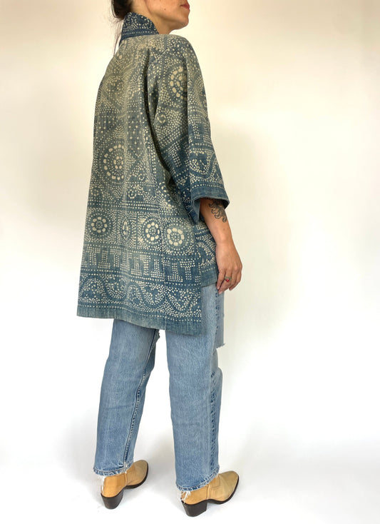 Vintage Chinees Indigo Kimono